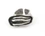 Mysterious Ring Adjustable Antique silver plated brass (19mm 9US inner size)5233