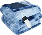 Heated Blanket Electric Twin, Heating Blanket Soft Sherpa Flannel Throw, Heat Bl