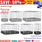 Large Bird Cage Aviary Budgie Pigeon Stand Mesh Cages Lockable Galvanised Steel