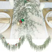 Artificial Green Plants Pine Needle Cane Garland Wreaths Christmas Hanging Vine