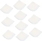 KOMBIUDA 10pcs Pure Cotton Burp Towels Soft Absorbent Face Towels for Feeding Bathing Multi Purpose for Newborns Boy Girl