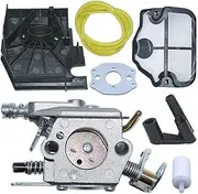 Carburetor Carb For for Husq/varna 136 137 141 142 36 41 Air Fuel Filter Line Adaptor Grommet Gasket Chainsaw Spare Replace Part
