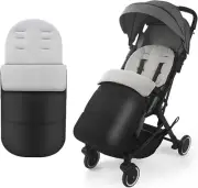 Universal Pram Footmuff 2 In 1 Detachable Pushchair Fleece Lined Foot Cover W...