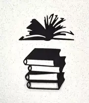 Book Open & Stacked Books Text School Study Research Metal Dies Standard Thin