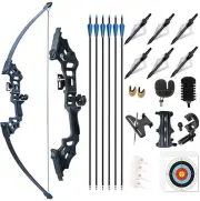 Monleap Archery 51" Takedown Recurve Bow and Arrows Set for Adults Metal Rise...