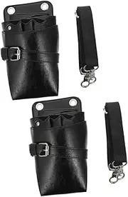 Minkissy 2pcs Professional Barber Scissors Pouch Hair Scissor Holder Bag Zipper Large Storage Pouch for Hairdressing Tools