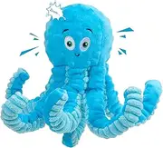 Dog Toys for Aggressive Chewers Indestructible Squeaky Dog Toys Octopus-Tug of War Dog Toys for Large Breed Tough Interactive Stuffed Dog Chew Toys for Puppies Small & Large Dogs