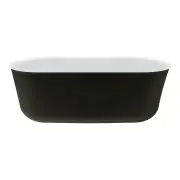 Windsor 1700 Freestanding Acrylic Bath, Matte Black