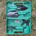 5PCS Gardening Tool Set Pruning Tools Kit Shovels Rake Clippers Watering Pot