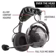 Rugged Radios H28-AB AlphaBass Two Way Radio Headset with Premium Bass Speakers