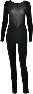 [Generic] Sexy Women's Halter Jumpsuit, Sexy Jumpsuit, Women's Elegant Long Sleeve Tummy Control Jumpsuit, Tummy Control, Tight and Sexy Leggings, Fashionable Outfit for Women