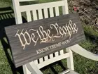 We the People KNOW TRUMP WON carved wood sign CNC Personalization available
