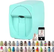QLXYYFC Nail Art Machine,Tabletop Nail Art Printing Machine, Portable Nail Painting Machine Easily with DIY Nail Designs(Green)