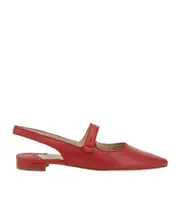 Manolo Blahnik Pointed Toe Ballerina Shoes 39,36.5 red