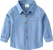 [Generic] Sleeveless Youth Compression Shirt Sleeve Button Down Shirt Fall Tops School Wedding Daily Outfits Boys Short Sleeve