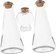 Diy Wishing Bottles Set 3pc Glass Jars Cork for Wedding Sand Ceremony Decorative Landscape Bottle