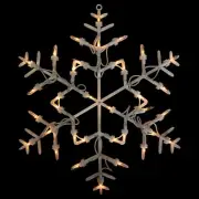 Northlight 13.5" Lighted Snowflake Christmas Window Silhouette Decoration
