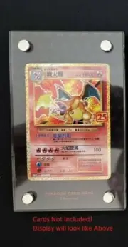 Pokemon *Read* Official Display Frame Black Fire Energy (Charizard) NO CARDs