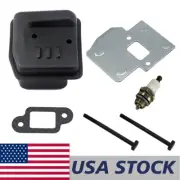Muffler Cooling Plate Bolt Gasket Spark Plug For Stihl MS250 025 Ship From US