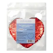 Craft Express Red Sequin Small Heart-Red, 4.75" x 4", 2 pack