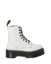 Dr. Martens Quad Retro LaceUp Platform Boots Women White