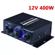 12V 400W Mini HIFI Audio Power Amplifier Home Black Digital Aluminum Alloy AMP