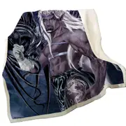 Cool Fantasy Drawings Dragons Worn the Master Throw Blanket