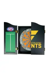GWS Giants AFL Dartboard + Cabinet