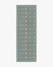 75' x 215' | Machine Washable Runner Rug | Kid & Pet Friendly | Indoor Rug | Jonathan Adler Droplet Blue Rug | Ruggable