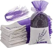 FOMIYES Lavender Sachet Bags Avender Sachet Bags 30pcs Empty Sachets Bag, Flower Printing Fragrance Lavender Sachet Bag Purse Light Purple Lavender Potpourri Sachet Bags