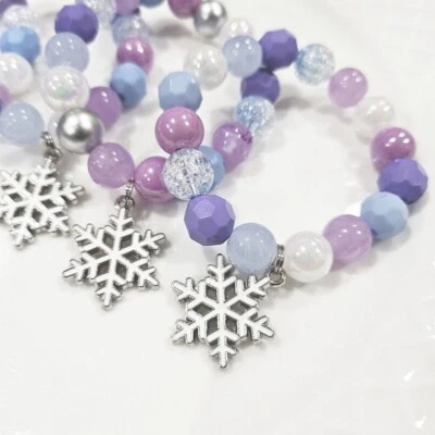Frozen Bracelet Kit, Bracelet Making Kit, Snowflake Birthday party, Party Favors
