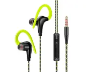 Earphones 3.5mm Sport Earphone Super Stereo Headsets Sweatproof Running Headset With Mic Ear Hook Headphone