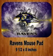 Ravens Football Team Sports 9.5 x 8 Inch Computer/Gaming MOUSE PAD