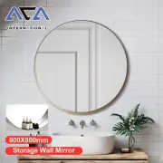 Storage Functional Bathroom Vanity Wall Mount Hallway Mirror Make-up Decor 80cm