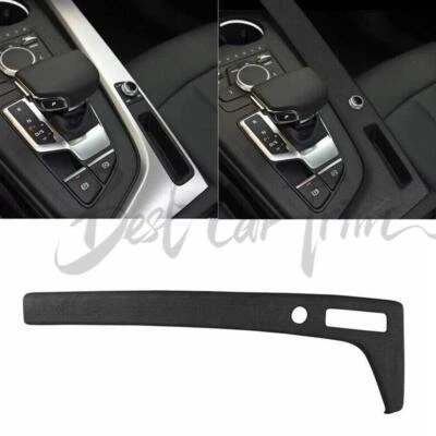 For Audi A4 A5 2017-21 Black Alcantara Central Gear Shift Panel Trim Frame Cover (for: Audi)