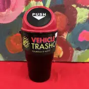 VEHICLE MINI TRASH CAN Red And Black New