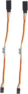 Veemoon 2pcs Steering Gear Rotation Inverter High Voltage Signal for Airplane and Robot Car Multi-Functional and Easy to Use Steering Gear Accessories
