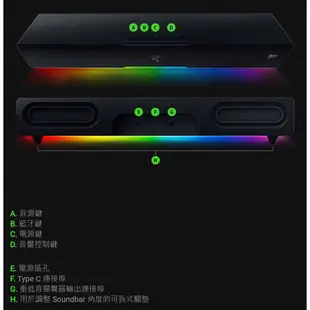 Razer雷蛇 Leviathan V2 利維坦巨獸V2 喇叭 藍牙5.2/USB-C/THX 7.1/聲霸/原價屋