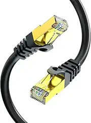 Ethernet Cable,Heavy Duty Indoor Ethernet Patch Cable | Ethernet Cable Network Wire, Stable 10Gpbs Transfer Speed, for Modems, Computers