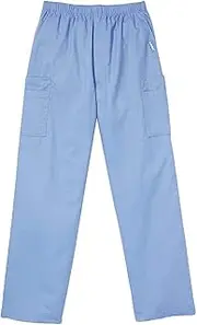 [Landau] Scrub Cargo Pants, L, Blue, Mens