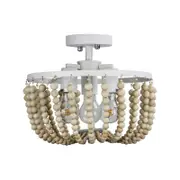 Oriel Lighting Cascara Natural 3 Light Close to Ceiling Light 33cm