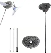 Duster for High Ceiling Fan, High Ceiling Extended Fan Cleaning Tool, Washable Household Furniture Top Cleaner for Bookshelves, Wall, Door