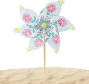 Toy Windmill, Handmade Outdoor Wind Spinner, Assembly and Color Wind Spinner, Fun Art Craft Project for Boys Girls, Garden Yard Beach Decoration