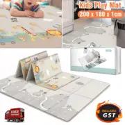 Baby Play Mat Crawling Folding Kid Pad Waterproof XPE Foam Rug Carpet +Carry Bag