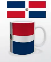 DOMINICAN REPUBLIC 11 OZ COFFEE MUG CUP FLAG DR DOMINICANA HISPANIOLA TOURISM!!!