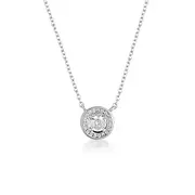 MILESTONE HALO PENDANT IN SILVER