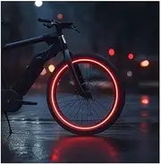 customTAYLOR33 (All Vehicles) Red High Intensity Grade Reflective Copyrighted Safety Rim Tapes (Must Select Your Rim Size), 26" (TIRE Size, for Bicycles/E-Bikes)