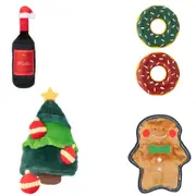 ZippyPaws Festive Paws Christmas Dog Toy Bundle
