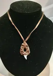 Genuine Crocodile Leather Shark tooth kangaroo Band Adjustable necklaces gifts