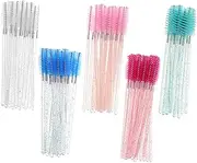 MUSISALY 250pcs Portable Brow Brushes for Eyebrow and Eyelash Grooming Dual Use Makeup Tools Compact and Durable Spoolies Colors for Travel and Beauty Maintenance